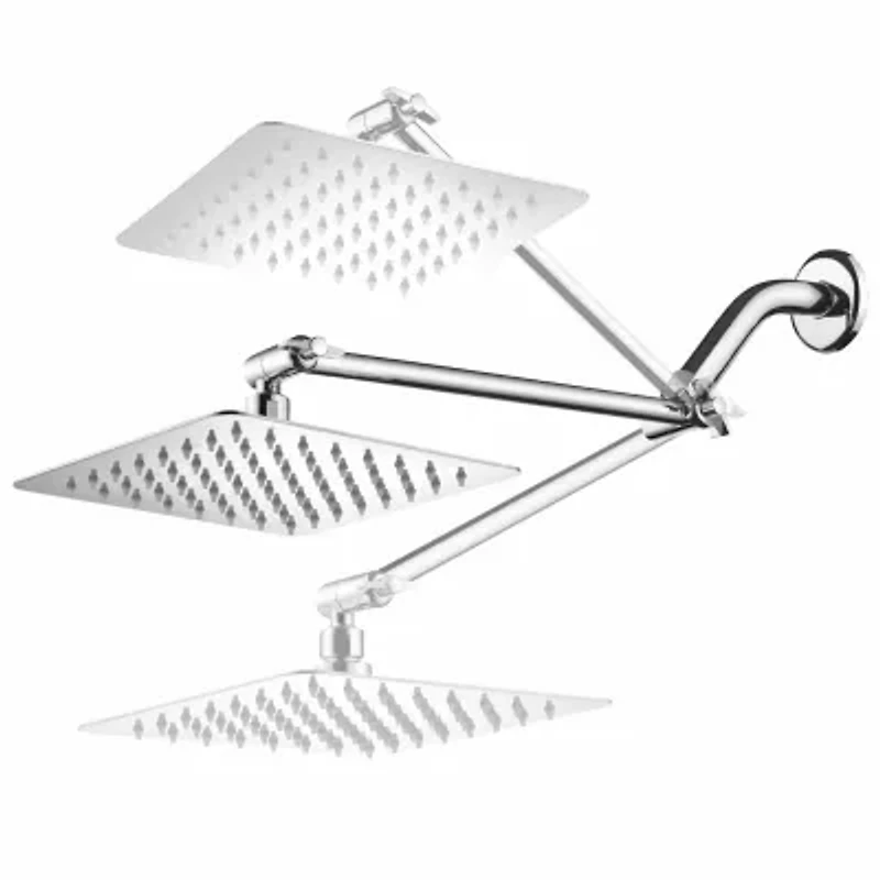 HotelSpa® Mega-Size 8" Square Rainfall Showerhead