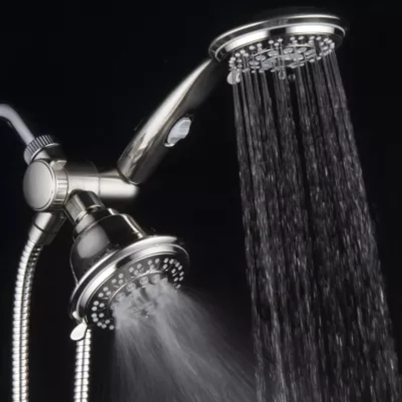 HotelSpa® Ultra-Luxury 42-setting 3-way Combo with Patented ON/OFF Pause Switch / Brushed Nickel