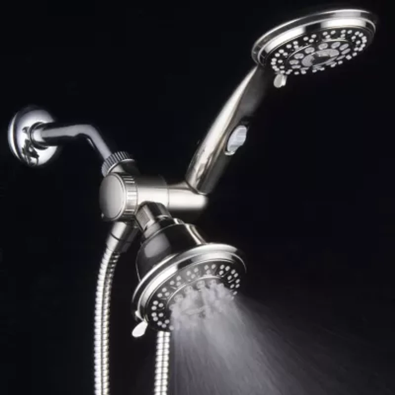 HotelSpa® Ultra-Luxury 42-setting 3-way Combo with Patented ON/OFF Pause Switch / Brushed Nickel