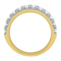 (H-I / I1) Womens 3MM 1 CT. T.W. Lab Grown White Diamond 10K Gold Wedding Band