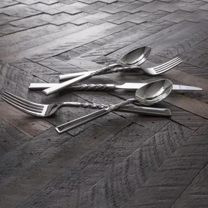 Fortessa Wrought 20-pc. 18/10 Stainless Steel Flateware Set