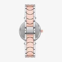 Ladies Sets Womens Crystal Accent Two Tone 4-pc. Watch Boxed Set Fmdjset311