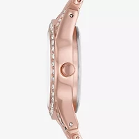Ladies Sets Womens Crystal Accent Rose Goldtone 6-pc. Watch Boxed Set Fmdjset313