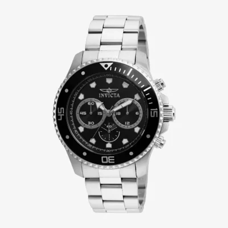 Invicta Mens Silver Tone Stainless Steel Bracelet Watch 21787