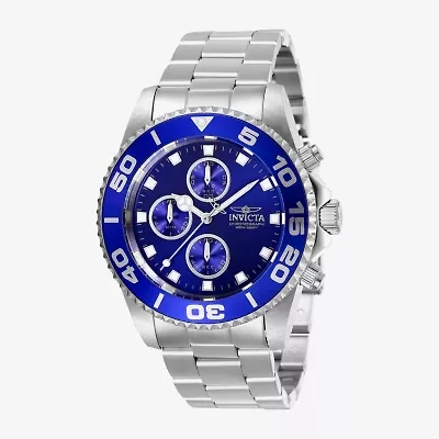 Invicta Mens Silver Tone Stainless Steel Bracelet Watch 28690