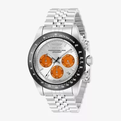 Invicta Mens Silver Tone Stainless Steel Bracelet Watch 31003