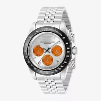 Invicta Mens Silver Tone Stainless Steel Bracelet Watch 31003