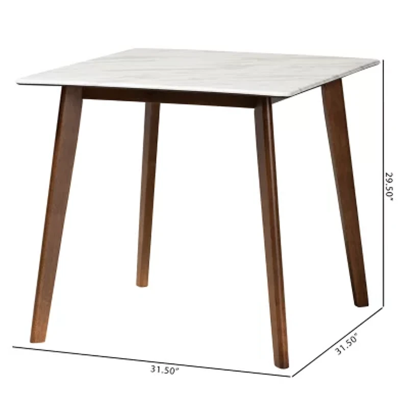 Kaylee Dining Room Collection Square Wood-Top Dining Table