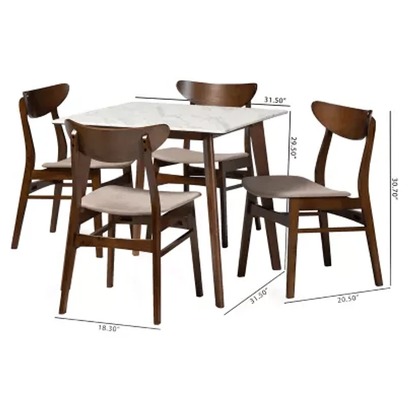 Paras Dining Room Collection 5-pc. Rectangular Set