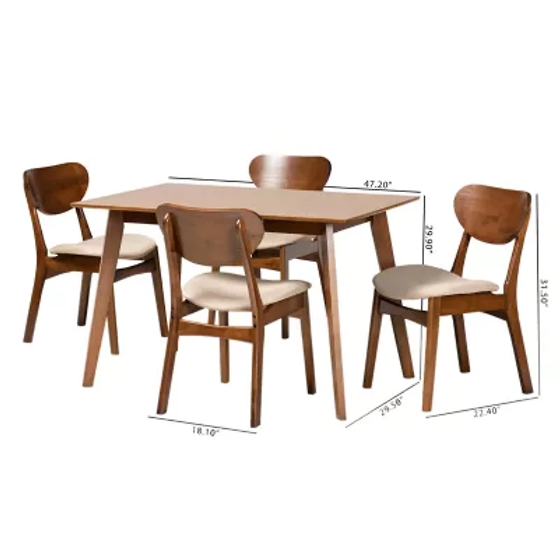 Katya Dining Room Collection 5-pc. Rectangular Set