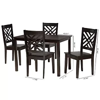 Ani Dining Room Collection 5-pc. Round Dining Set