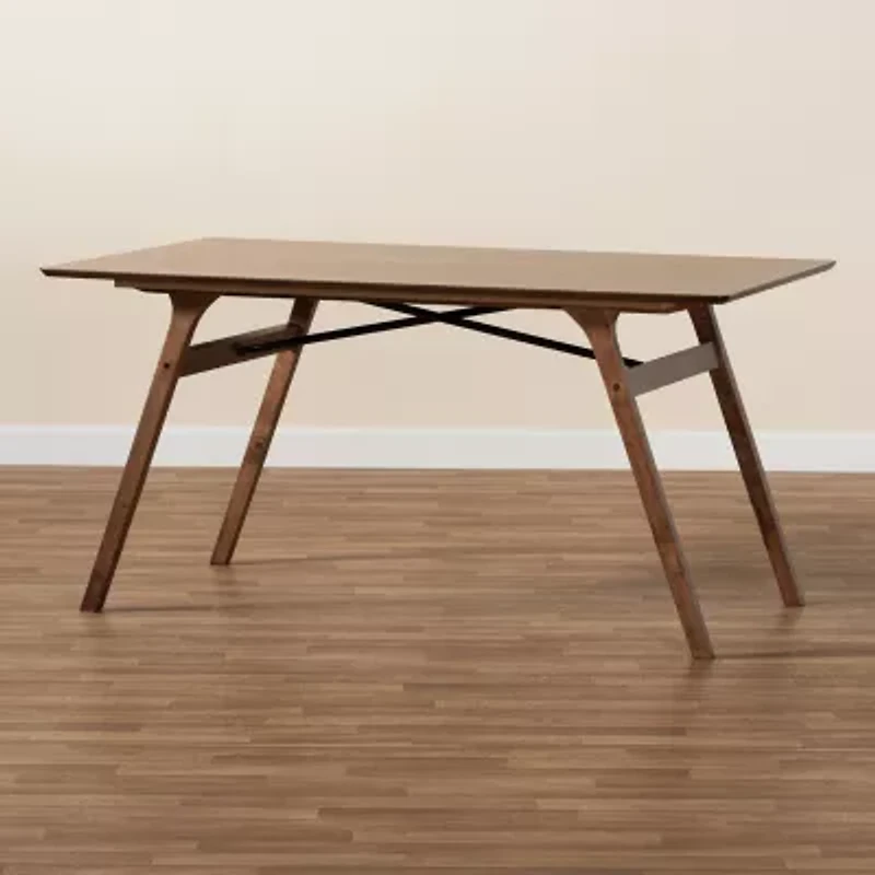 Saxton Dining Room Collection Rectangular Wood-Top Dining Table