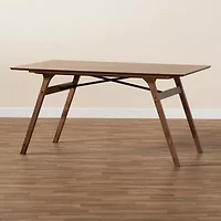 Saxton Dining Room Collection Rectangular Wood-Top Dining Table