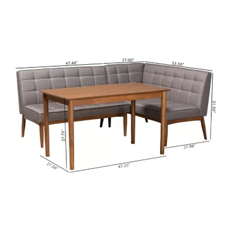 Sanford Dining Room Collection 3-pc. Rectangular Dining Set