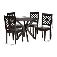 Ela Dining Room Collection 5-pc. Round Dining Set