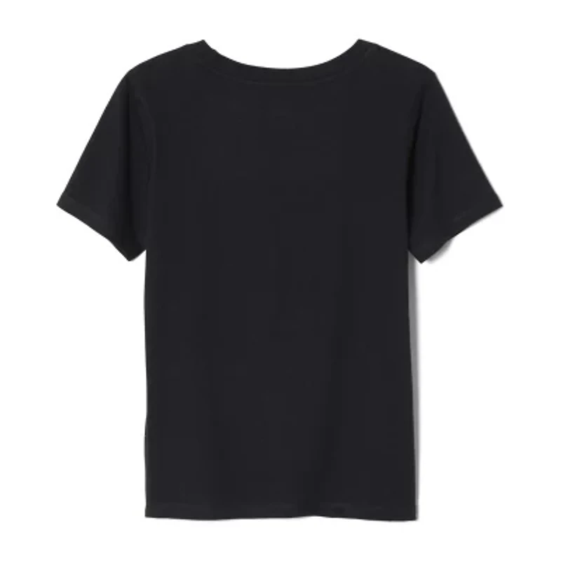 French Toast Little & Big Kid Unisex Easy-on + Easy-off Sensory Friendly Crew Neck Short Sleeve Adaptive T-Shirt