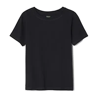 French Toast Little & Big Kid Unisex Easy-on + Easy-off Sensory Friendly Crew Neck Short Sleeve Adaptive T-Shirt