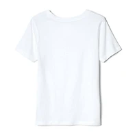 French Toast Little & Big Kid Unisex Easy-on + Easy-off Sensory Friendly Crew Neck Short Sleeve Adaptive T-Shirt