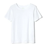 French Toast Little & Big Kid Unisex Easy-on + Easy-off Sensory Friendly Crew Neck Short Sleeve Adaptive T-Shirt