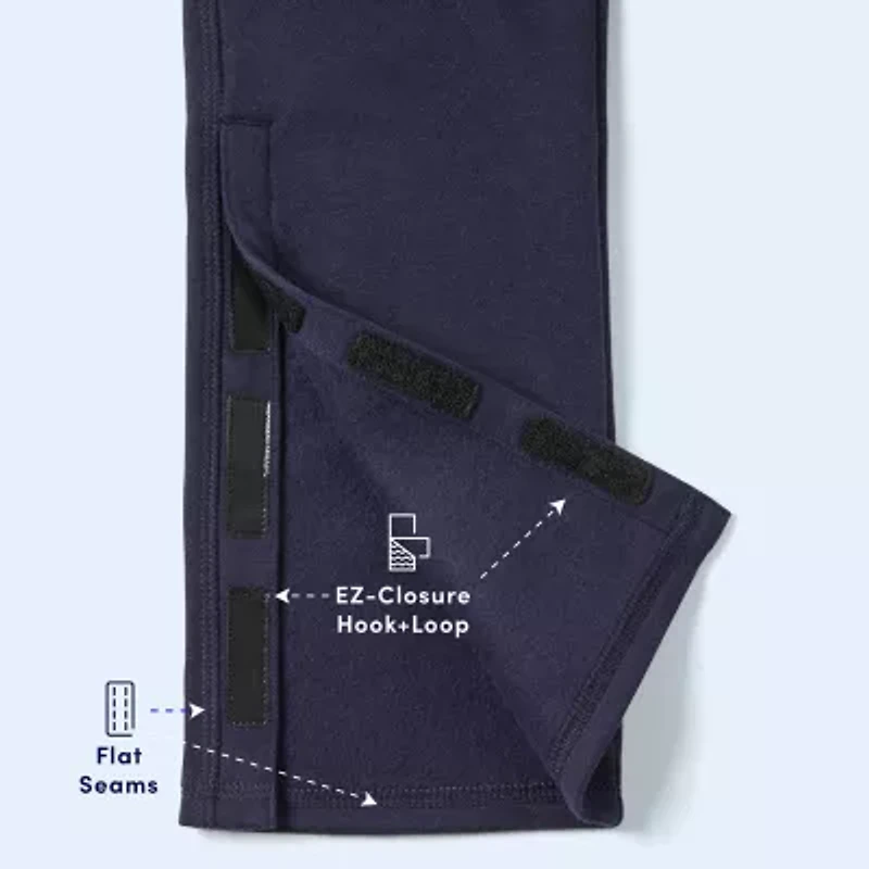 French Toast Little & Big Kid Boys Adaptive Easy-on + Easy-off Sensory Friendly Straight Regular Fit Fleece Sweatpant