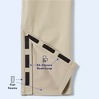 French Toast Little & Big Kid Boys Adaptive Easy-on + Easy-off Sensory Friendly Straight Relaxed Fit Flat Front Pant