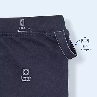 French Toast Little & Big Kid Girls Easy-on + Easy-off Sensory Friendly High Rise Full Length Leggings
