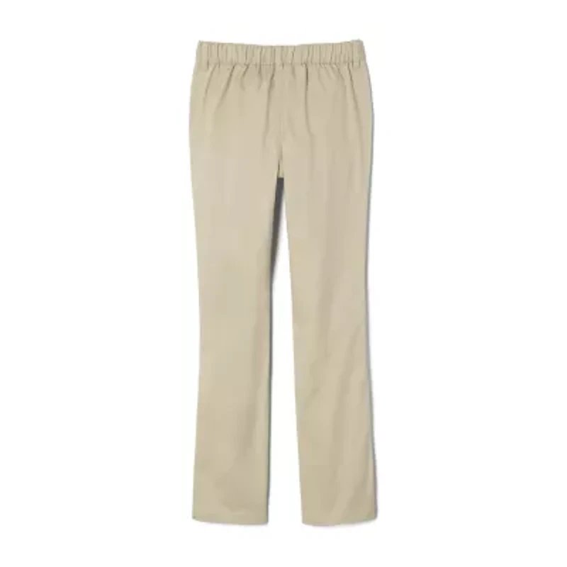 French Toast Little & Big Kid Girls Adaptive Easy-on + Easy-off Sensory Friendly Straight High Rise Fit Flat Front Pant