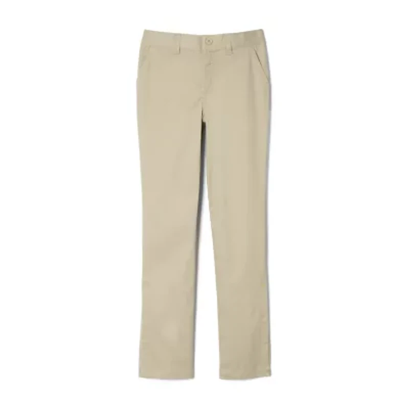 French Toast Little & Big Kid Girls Adaptive Easy-on + Easy-off Sensory Friendly Straight High Rise Fit Flat Front Pant