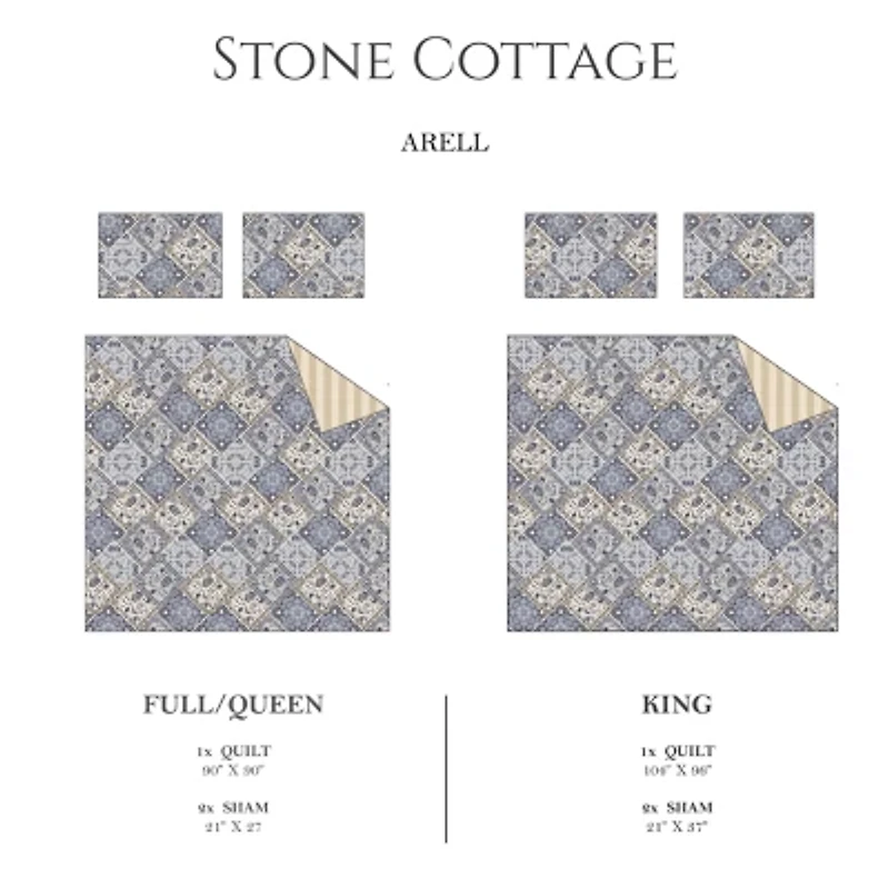 Stone Cottage Arell Quilt Set