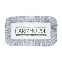 VHC Sawyer Mill Blue Farmhouse Bath Mat