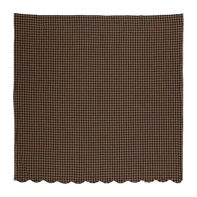 Vhc Brands Black Check Shower Curtain