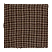 Vhc Brands Black Check Shower Curtain