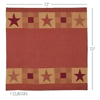 Vhc Brands Ninepatch Star Shower Curtain