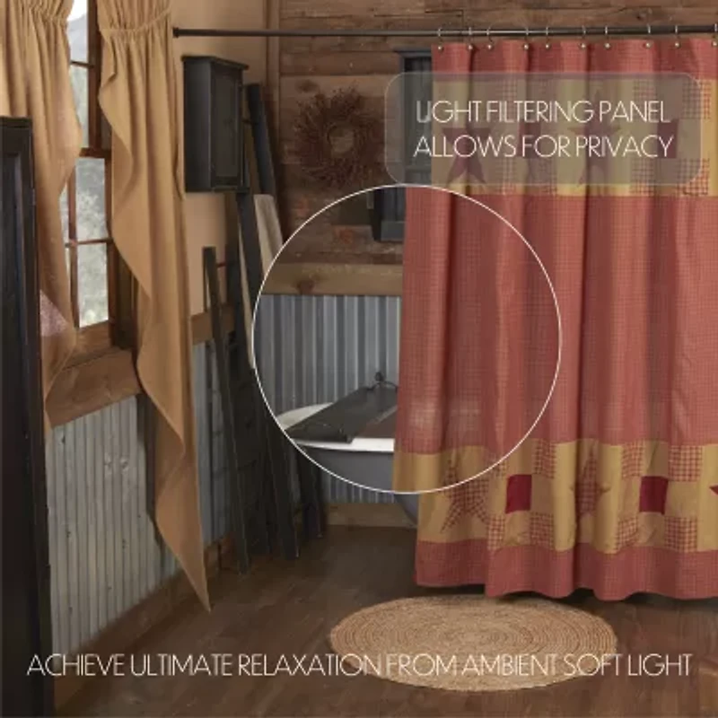 Vhc Brands Ninepatch Star Shower Curtain