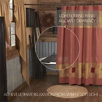 Vhc Brands Ninepatch Star Shower Curtain