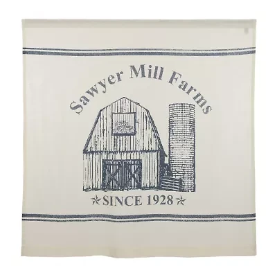 Vhc Brands Sawyer Mill Blue Barn Shower Curtain