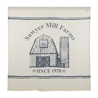 Vhc Brands Sawyer Mill Blue Barn Shower Curtain