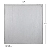 Vhc Brands Sawyer Mill Blue Ticking Shower Curtain