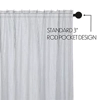 Vhc Brands Sawyer Mill Blue Ticking Shower Curtain