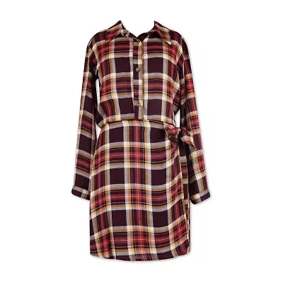 Speechless Big Kid Girls Long Sleeve A-Line Dress