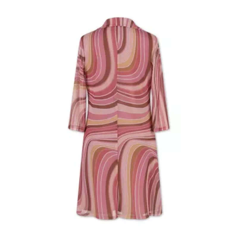 Speechless Big Kid Girls 3/4 Sleeve Fitted Sleeve A-Line Dress