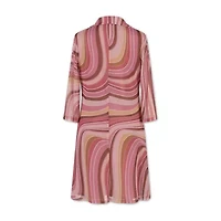 Speechless Big Kid Girls 3/4 Sleeve Fitted Sleeve A-Line Dress