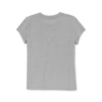 Thereabouts Little & Big Kid Girls Round Neck Short Sleeve Regular Fit Graphic T-Shirt