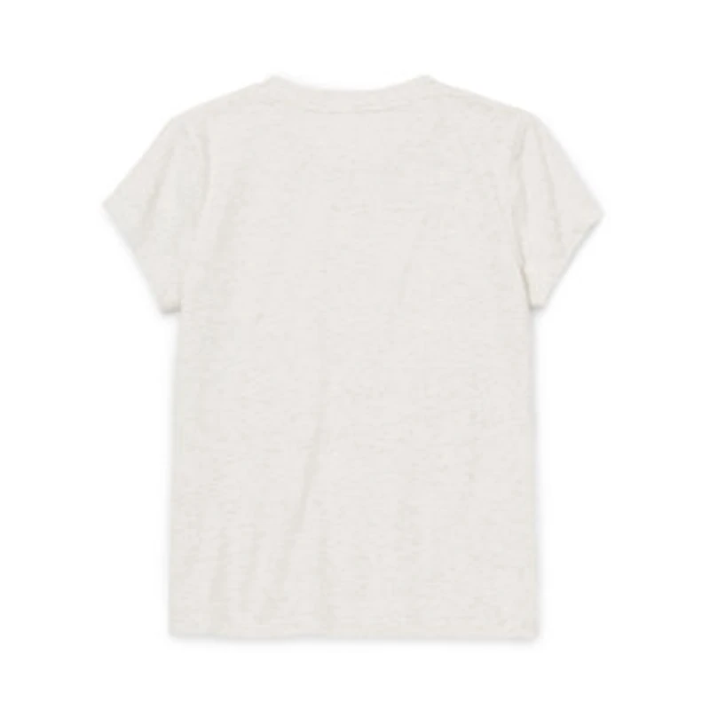 Thereabouts Little & Big Kid Girls Round Neck Short Sleeve Regular Fit Graphic T-Shirt