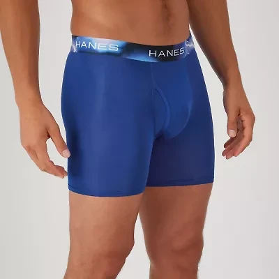 Hanes Sport X-Temp Air Mesh Mens 4 Pack Boxer Briefs Uxaba4