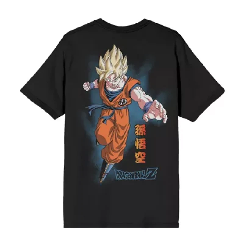 Mens Short Sleeve Anime Dragon Ball Z Graphic T-Shirt