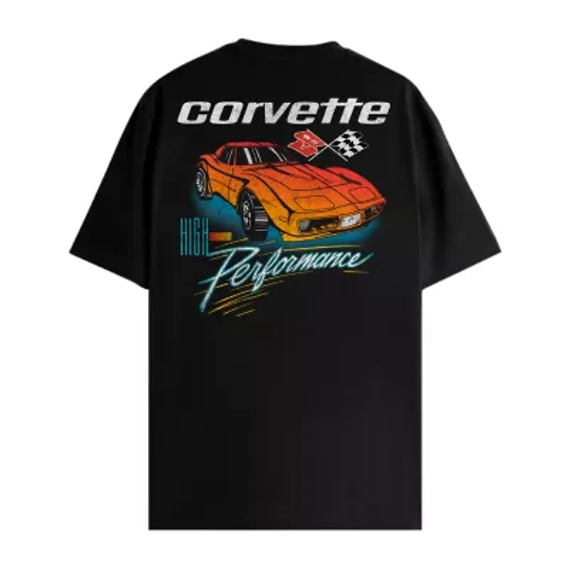 Mens Short Sleeve Corvette Graphic T-Shirt