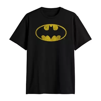 Mens Crew Neck Short Sleeve Regular Fit Batman Big and Tall Graphic T-Shirt