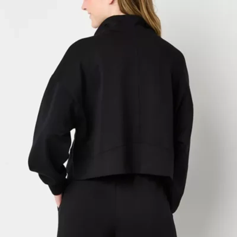 Arizona Scuba Womens Long Sleeve Active Juniors Quarter-Zip Pullover