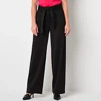 Liz Claiborne Womens Wide Leg Trouser